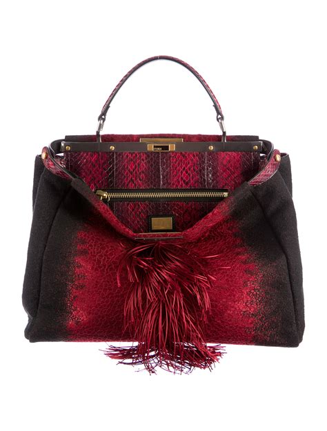 peekaboo fendi originale usata|fendi peekaboo bag sale.